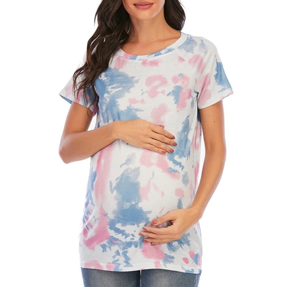 Time & Tru Maternity Tie Dye Top - M